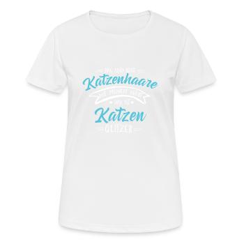 Katzenfreund - Frauen T-Shirt atmungsaktiv - Weiß - Vorne - AI Model Female 172 dark (172cm)