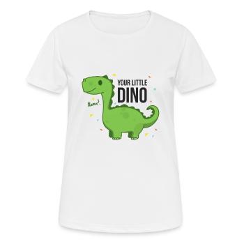 Kleiner Dino - Frauen T-Shirt atmungsaktiv - Weiß - Vorne - AI Model Female 172 dark (172cm)