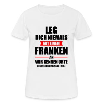 Franke Franken Fränkisch Oberbayern Opa Geschenk - Frauen T-Shirt atmungsaktiv - Weiß - Vorne - AI Model Female 172 dark (172cm)