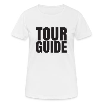 Guide touristique - T-shirt respirant Femme - blanc - Devant - AI Model Female 172 dark (172cm)