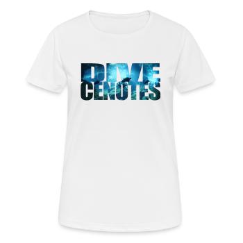 dive cenotes dive gift - Women's Breathable T-Shirt - white - Front - AI Model Female 172 dark (172cm)