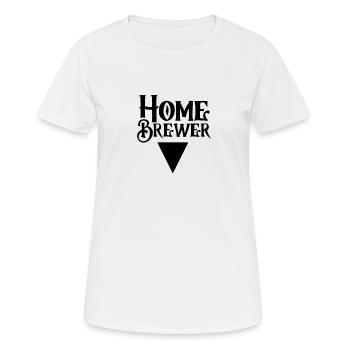 Brasser de la bière - T-shirt respirant Femme - blanc - Devant - AI Model Female 172 dark (172cm)