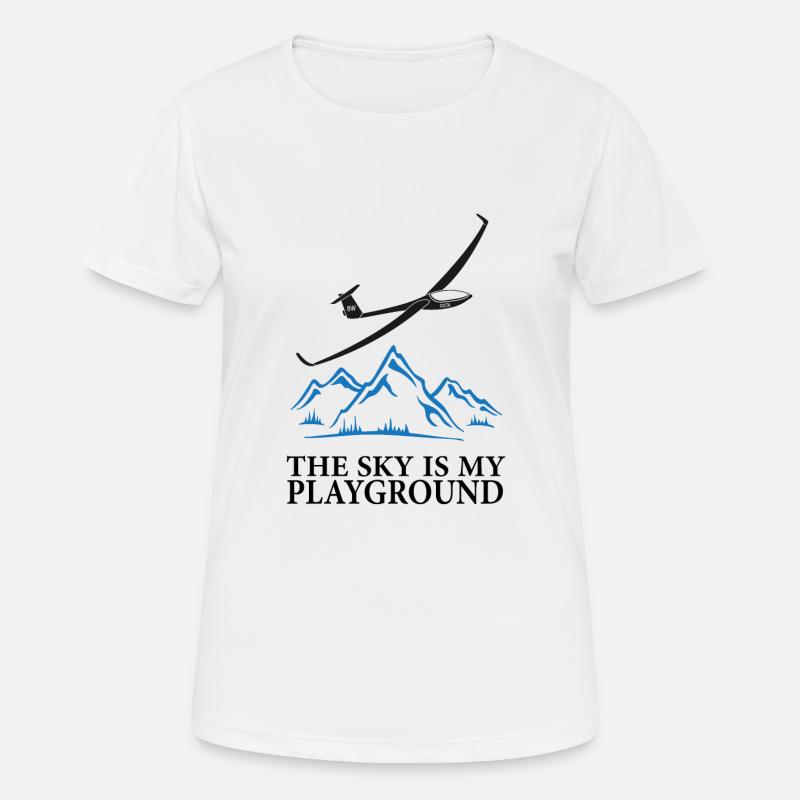 Glider, glider, plane, pilot - Women's Breathable T-Shirt - white