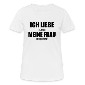 Kegeln Kegler Kegeltour Kegelbahn Frau Geschenk - Frauen T-Shirt atmungsaktiv - Weiß - Vorne - AI Model Female 172 dark (172cm)