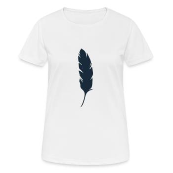 feather - Women's Breathable T-Shirt - white - Front - AI Model Female 172 dark (172cm)
