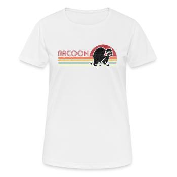 Racoon - Women's Breathable T-Shirt - white - Front - AI Model Female 172 dark (172cm)