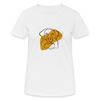 Labrador - T-shirt respirant Femme - blanc - Devant - AI Model Female 172 dark (172cm)