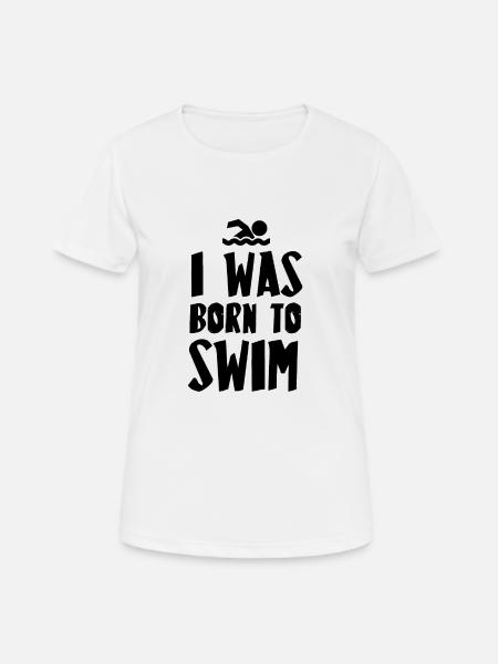 Idée cadeau natation - T-shirt respirant Femme - blanc