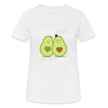 Avocado Avocados Paar Paare Vegan Veganer Geschenk - Frauen T-Shirt atmungsaktiv - Weiß - Vorne - AI Model Female 172 dark (172cm)