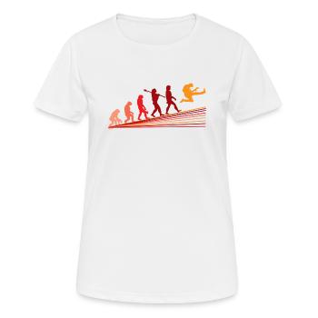 Guitar Evolution Music Guitar Player - T-shirt respirant Femme - blanc - Devant - AI Model Female 172 dark (172cm)