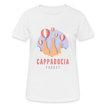 Kappadokien - Göreme, Türkei - Frauen T-Shirt atmungsaktiv - Weiß - Vorne - AI Model Female 172 dark (172cm)