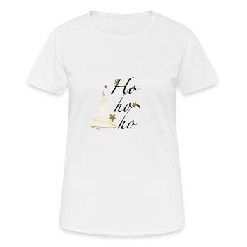 Ho ho ho - Frauen T-Shirt atmungsaktiv - Weiß - Vorne - AI Model Female 172 dark (172cm)
