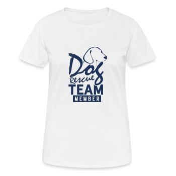 Hunderettung Retter Team Hund retten Straßenhunde - Frauen T-Shirt atmungsaktiv - Weiß - Vorne - AI Model Female 172 dark (172cm)