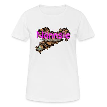 Nännsie - Nancy - Säggsch - Women's Breathable T-Shirt - white - Front - AI Model Female 172 dark (172cm)