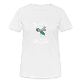 Drôles de proverbes russes pour les Russes Blaha Muha - T-shirt respirant Femme - blanc - Devant - AI Model Female 172 dark (172cm)