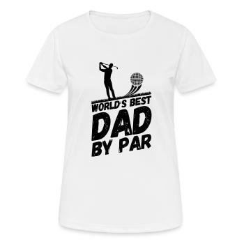 Golf Golfplatz Golfer Papa - Frauen T-Shirt atmungsaktiv - Weiß - Vorne - AI Model Female 172 dark (172cm)