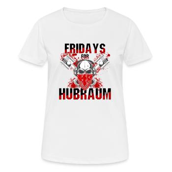 Fridays For Hubraum - Frauen T-Shirt atmungsaktiv - Weiß - Vorne - AI Model Female 172 dark (172cm)