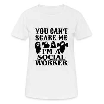 Social Worker Profession Job Title - Women's Breathable T-Shirt - white - Front - AI Model Female 172 dark (172cm)