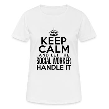 Social Worker Profession Job Title Gift - Women's Breathable T-Shirt - white - Front - AI Model Female 172 dark (172cm)