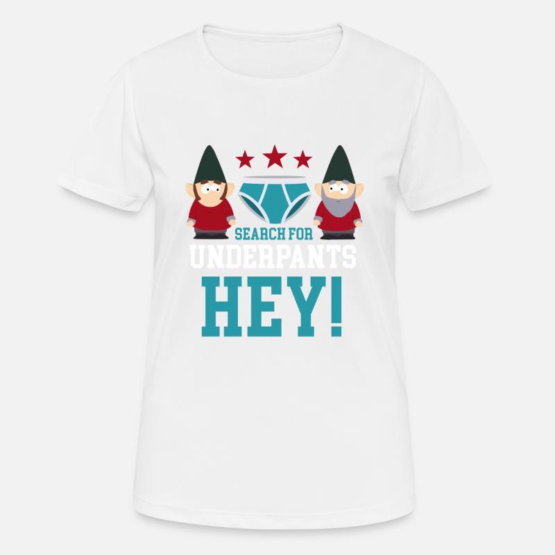 Search for underpants hey! - Women's Breathable T-Shirt - white