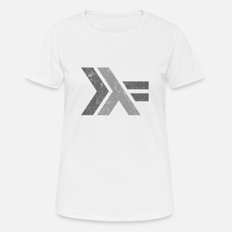Haskell Programming Language Logo design - T-shirt respirant Femme - blanc