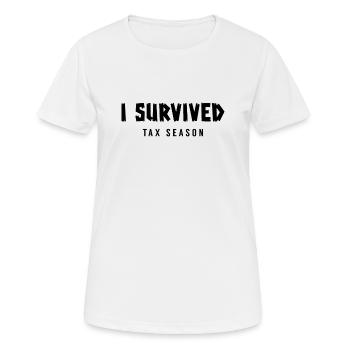 tax consultant - Women's Breathable T-Shirt - white - Front - AI Model Female 172 dark (172cm)