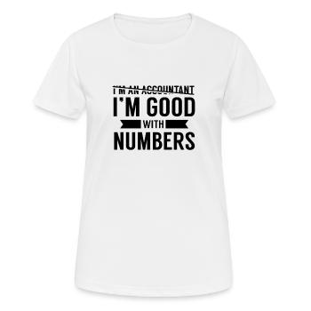 Buchhalter - Frauen T-Shirt atmungsaktiv - Weiß - Vorne - AI Model Female 172 dark (172cm)