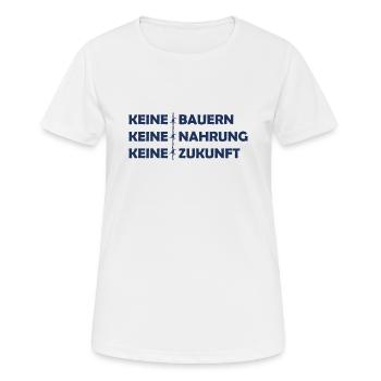 Protest Bauernprotest Demonstration Landwirt Bauer - Frauen T-Shirt atmungsaktiv - Weiß - Vorne - AI Model Female 172 dark (172cm)