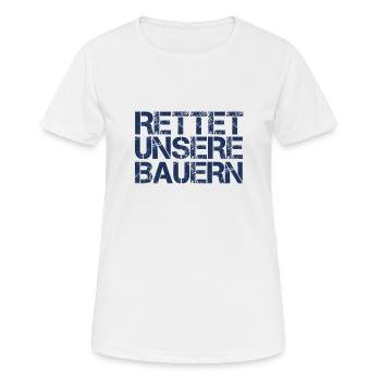 Protest Demonstration Landwirt Bauernprotest Bauer - Frauen T-Shirt atmungsaktiv - Weiß - Vorne - AI Model Female 172 dark (172cm)