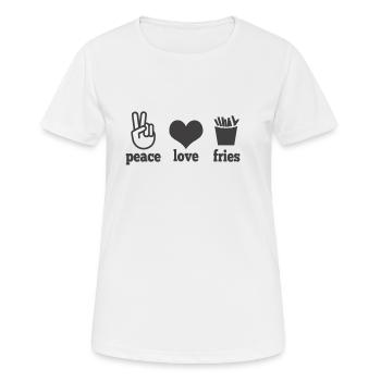 French Fries Pommfritz Fritten Snack Fries - Women's Breathable T-Shirt - white - Front - AI Model Female 172 dark (172cm)