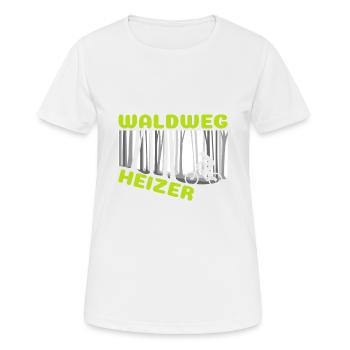 Waldweg Heizer Mountain Biker Und Downhill Fahrer - Frauen T-Shirt atmungsaktiv - Weiß - Vorne - AI Model Female 172 dark (172cm)