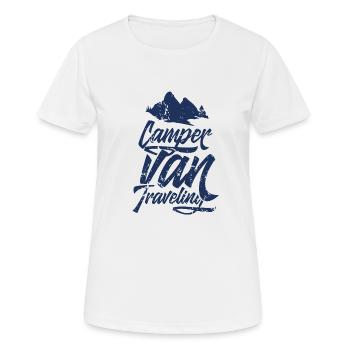 Camping-car reconstruire l'équipe maison de camping-car - T-shirt respirant Femme - blanc - Devant - AI Model Female 172 dark (172cm)