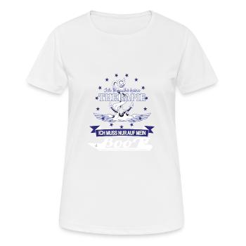 I don't need a therapy boat - Women's Breathable T-Shirt - white - Front - AI Model Female 172 dark (172cm)