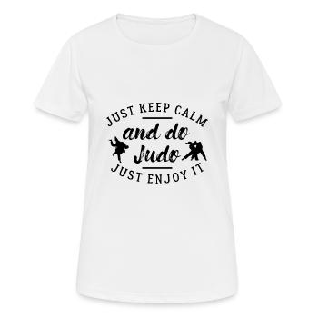 Judo Fighter Martial Arts Fan Lover Sport judoka - Women's Breathable T-Shirt - white - Front - AI Model Female 172 dark (172cm)