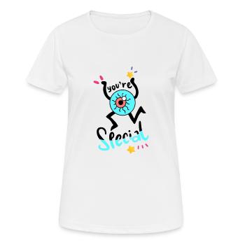 You are special - Women's Breathable T-Shirt - white - Front - AI Model Female 172 dark (172cm)