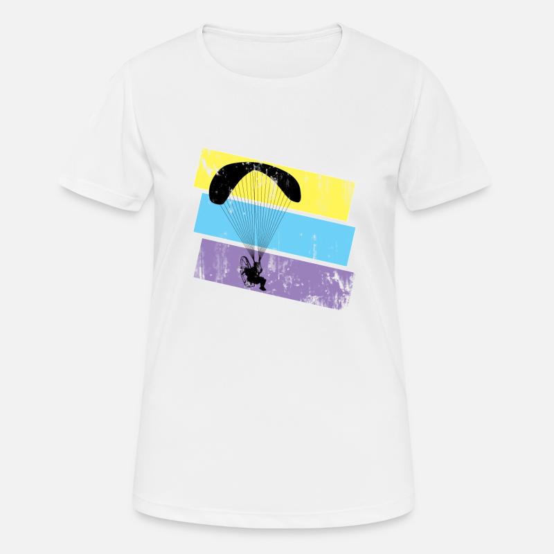 Conception des paramoteurs - T-shirt respirant Femme - blanc