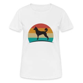 dog lovers - Women's Breathable T-Shirt - white - Front - AI Model Female 172 dark (172cm)