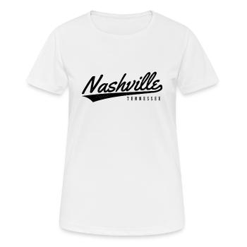 Nashville Tennessee USA Souvenir - Frauen T-Shirt atmungsaktiv - Weiß - Vorne - AI Model Female 172 dark (172cm)