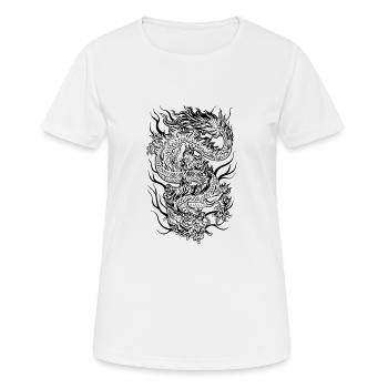 Dragon / Dragon - T-shirt respirant Femme - blanc - Devant - AI Model Female 172 dark (172cm)