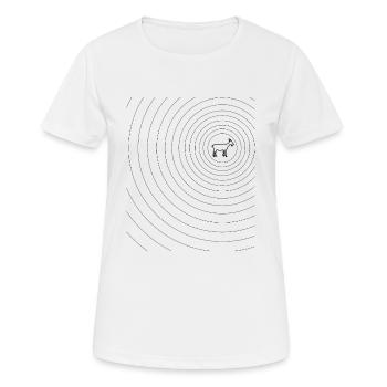 Chèvre bouc bouc vagues - T-shirt respirant Femme - blanc - Devant - AI Model Female 172 dark (172cm)