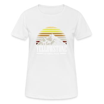 Yellowstone National Park - Women's Breathable T-Shirt - white - Front - AI Model Female 172 dark (172cm)