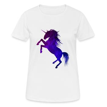 Galaxie licorne - T-shirt respirant Femme - blanc - Devant - AI Model Female 172 dark (172cm)