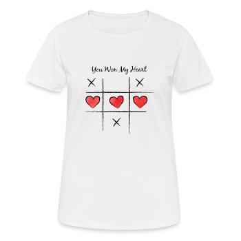 Saint Valentin - T-shirt respirant Femme - blanc - Devant - AI Model Female 172 dark (172cm)