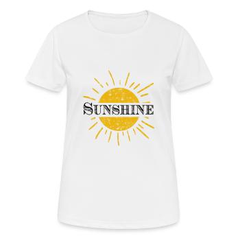 ensoleillement - T-shirt respirant Femme - blanc - Devant - AI Model Female 172 dark (172cm)