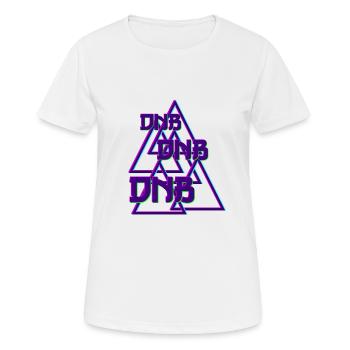 Tambour et basse Rave Raver Gift - T-shirt respirant Femme - blanc - Devant - AI Model Female 172 dark (172cm)