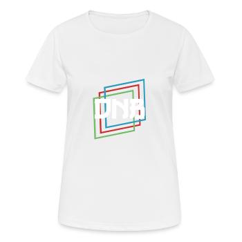 Drum and Bass DNB Rave Festival Raver - Frauen T-Shirt atmungsaktiv - Weiß - Vorne - AI Model Female 172 dark (172cm)