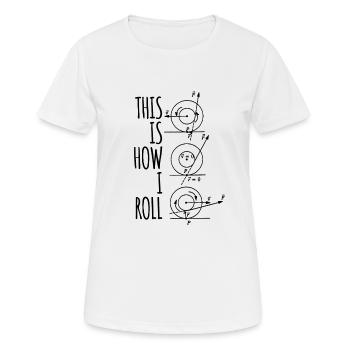 Nerd Nerds Physik - Frauen T-Shirt atmungsaktiv - Weiß - Vorne - AI Model Female 172 dark (172cm)