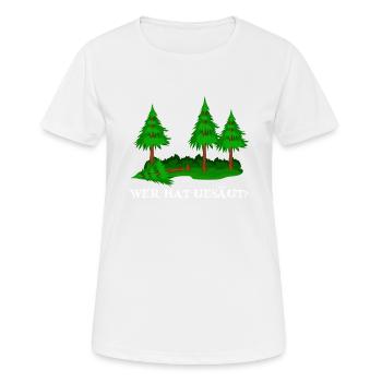 Holzfäller Förster Waldarbeiter Forstwirt - Frauen T-Shirt atmungsaktiv - Weiß - Vorne - AI Model Female 172 dark (172cm)