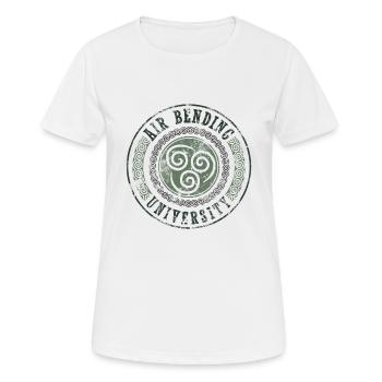 Université de pliage d'air - T-shirt respirant Femme - blanc - Devant - AI Model Female 172 dark (172cm)