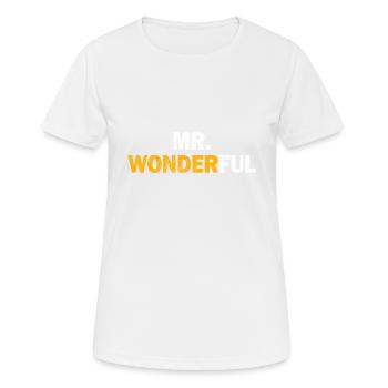 Mr.Wonderful - T-shirt respirant Femme - blanc - Devant - AI Model Female 172 dark (172cm)